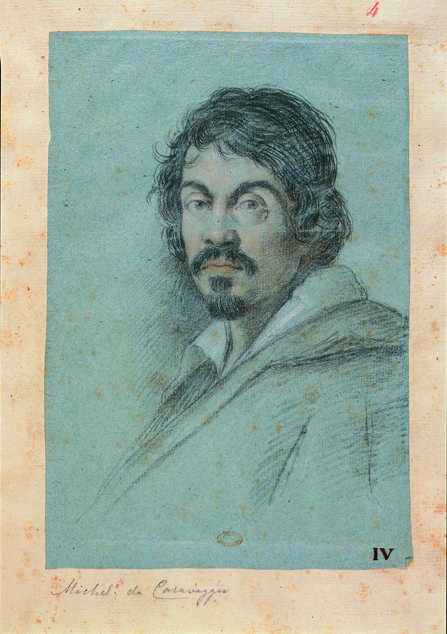 Portrait de Caravage par Ottavio Leoni